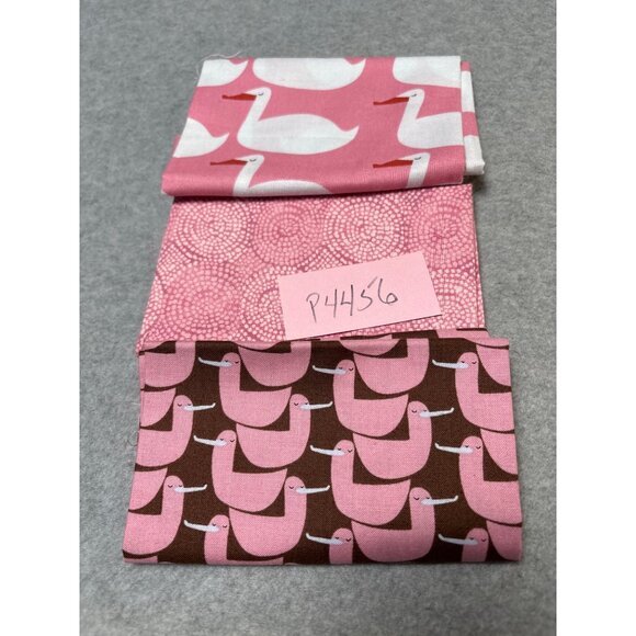 Cotton Fabric Quarter Bundle with Pink Duck Patterns & White Ducks on Pink Backg - Picture 11 of 11